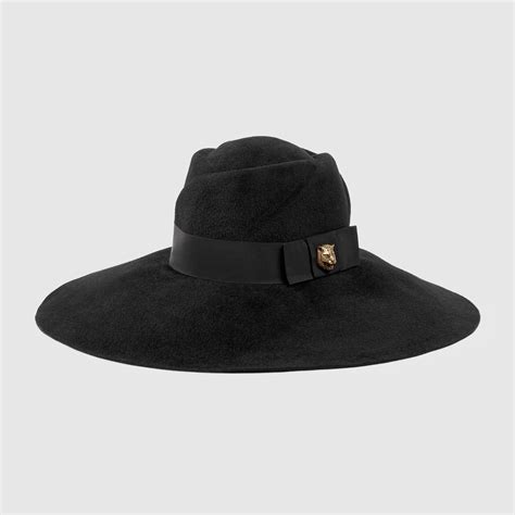 gucci felt wide hat|Women's Designer Winter Hats & Winter Gloves .